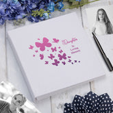 Large Book Bound Daughter In Loving Memory Butterfly Design Memorial Remembrance Photo Album