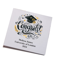 Large Book Bound Personalised Graduation Photo Album Congrats!