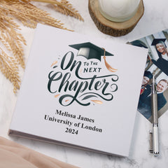 Large Book Bound Personalised Graduation Photo Album Next Chapter