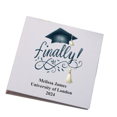 Large Book Bound Personalised Graduation Photo Album Finally Graduated