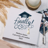 Large Book Bound Personalised Graduation Photo Album Finally Graduated