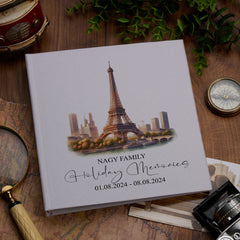 Personalised France Paris Holiday Memory Adventure Book Bound Albums