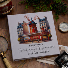 Personalised France Paris Holiday Memory Adventure Book Bound Albums
