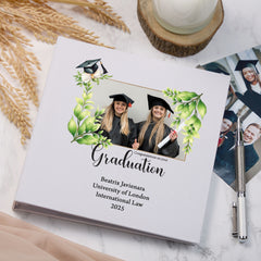 Large Book Bound Personalised Graduation Memory Photo Album Custom Photo Keepsake