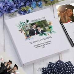 Elegant Personalised Large Book Bound Graduation Photo Album Custom Photo Memory Keepsake