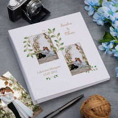 Large Book Bound Personalised Elegant Wedding Day Photo Album Custom Photo Wedding Memory Keepsake