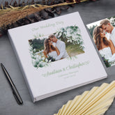 Personalised Large Book Bound Custom Photo Wedding Album Elegant Wedding Day Memory Album