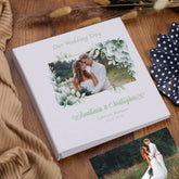 Personalised Large Book Bound Custom Photo Wedding Album Elegant Wedding Day Memory Album