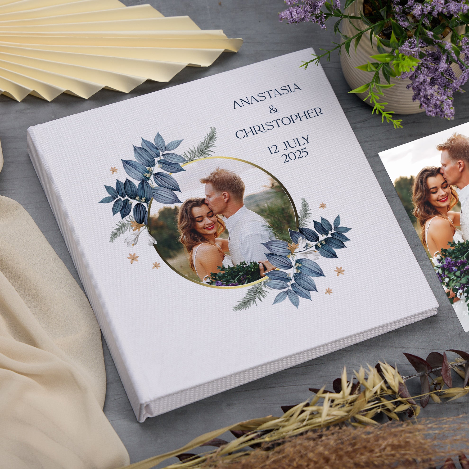 Personalised Large Book Bound Memorabilia For Engagement - Wedding - Anniversary - Birthday - Bridal Shower Gifts Custom Photo Keepsake Album photo album ukgiftstoreonline