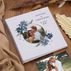 Personalised Large Book Bound Memorabilia For Engagement - Wedding - Anniversary - Birthday - Bridal Shower Gifts Custom Photo Keepsake Album