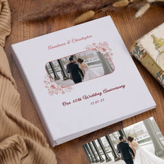 Personalised Large Book Bound Our 40th Wedding Anniversary Photo Album Custom Photo Wedding Day Memory Keepsake Anniversary Gifts