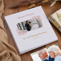 Personalised Large Book Bound Our 50th Wedding Anniversary Photo Album Custom Photo Wedding Day Memory Keepsake Anniversary Gifts