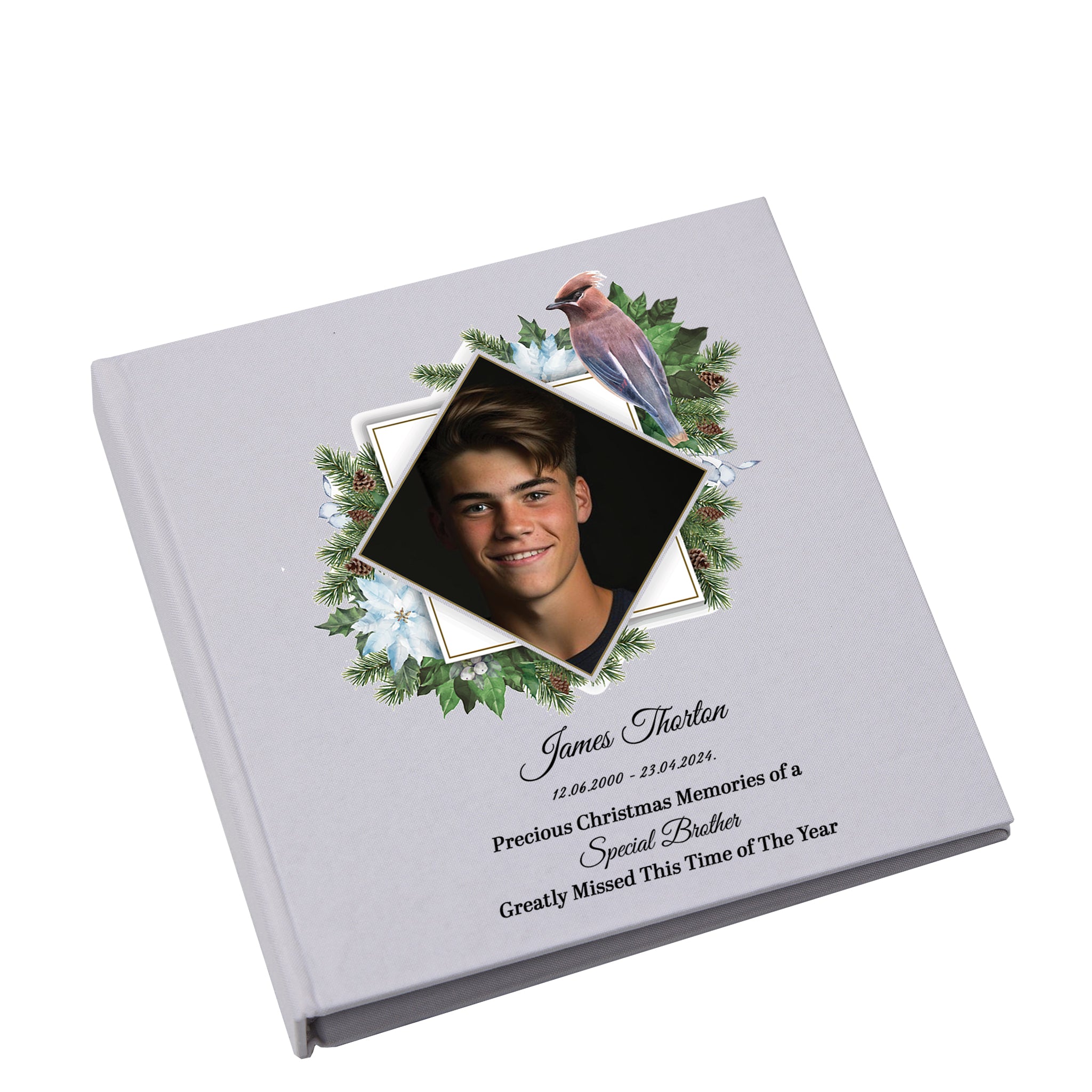 Large Book Bound Personalised Photo Funeral Condolence Christmas Memory Book Album photo album ukgiftstoreonline