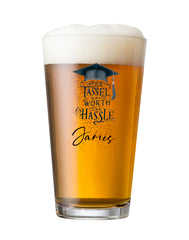 Personalised Graduation Beer Glass Pint Congratulations Keepsake