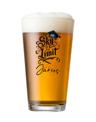 Personalised Graduation Beer Glass Pint Congratulations Keepsake