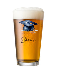 Personalised Graduation Beer Glass Pint Congratulations Keepsake