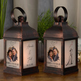Personalised 30th Anniversary Photo Candle Lantern Gift For Couple