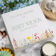 Custom Funeral Memorial Keepsake Box With Personalisation For Condolence & Memory Treasure Sympathy Gift