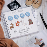 Personalised Baby Scrapbook Photo album With Animals and Balloons