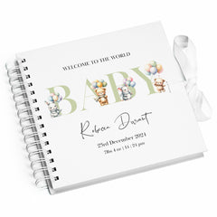 Personalised Baby Scrapbook Photo album With Cute Animals