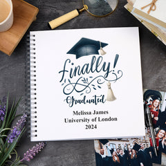 Large Graduation Photo Album Scrapbook Boxed Finally
