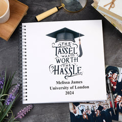 Large Graduation Photo Album Scrapbook Boxed Tassel Hassle