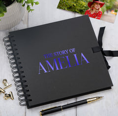 Personalised The Story Of Memories Love Themed Multiple Colour Scrapbook Photo Album