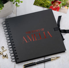 Personalised The Story Of Memories Love Themed Multiple Colour Scrapbook Photo Album