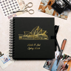 Personalised Sydney Keepsake Scrapbook Photo Album Foil Print