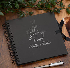 Personalised Our Story So Far Love Themed Multiple Colour Scrapbook Photo album