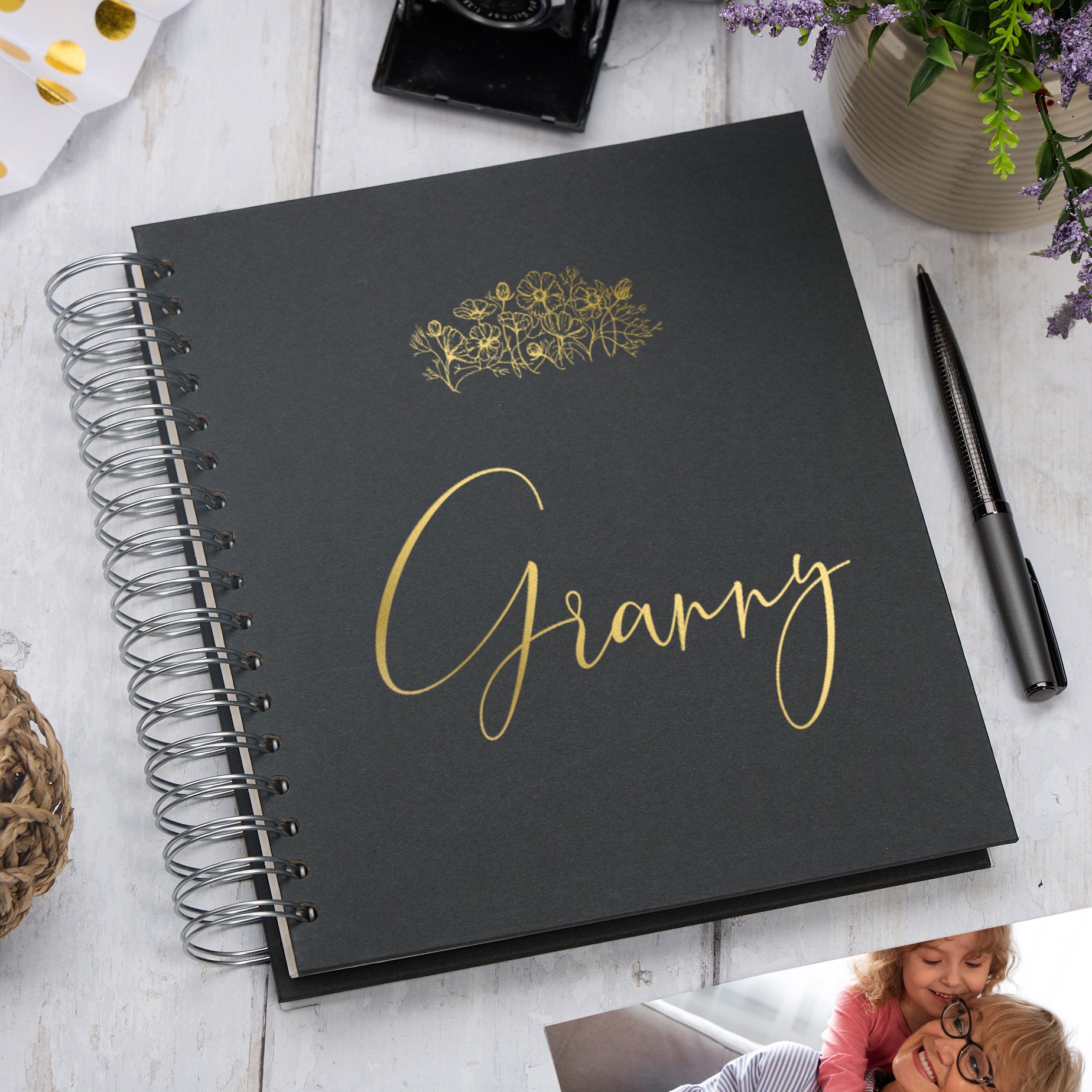 Large Granny Self Adhesive Photo Album Multiple Colours 19cm x 23cm or 22cm x 27cm Photo Album ukgiftstoreonline