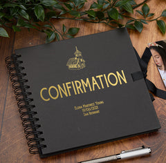 Personalised Confirmation Multiple Colour Scrapbook, Guest Book or Photo Album Gift