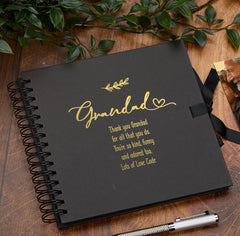 Personalised Grandad Multiple Colours Scrapbook or Photo Album Gift With Sentiment