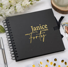 Personalised Any Name and Age Birthday Multiple Colour Scrapbook Memory Photo Album