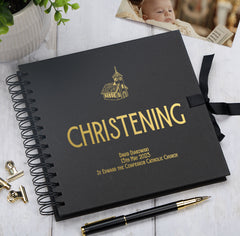 Personalised Christening Multiple Colour Scrapbook Guest Book or Photo Album Gift