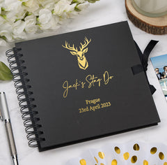 Personalised Stag Do Guest Book Multiple Colour Scrapbook or Photo Album