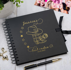 Personalised Last Rodeo Hen Night Multiple Colours Guest Book Scrapbook or Photo Album