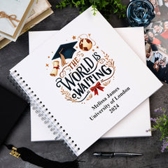 Large Graduation Photo Album Scrapbook Boxed World Awaits
