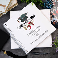 Large Graduation Photo Album Scrapbook Boxed Gift With Hat and Scroll