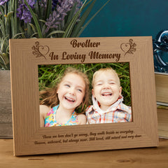 Brother Memorial Remembrance Photo Frame Brother Photo Frame ukgiftstoreonline