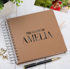 Personalised The Story Of Memories Love Themed Multiple Colour Scrapbook Photo Album