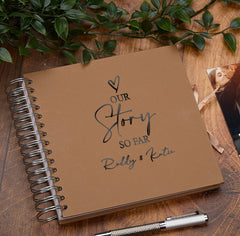 Personalised Our Story So Far Love Themed Multiple Colour Scrapbook Photo album