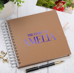 Personalised The Story Of Memories Love Themed Multiple Colour Scrapbook Photo Album