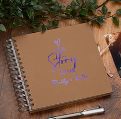 Personalised Our Story So Far Love Themed Multiple Colour Scrapbook Photo album