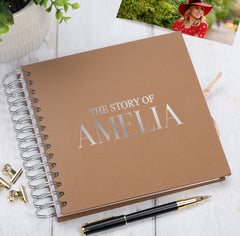 Personalised The Story Of Memories Love Themed Multiple Colour Scrapbook Photo Album