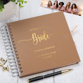 Custom Bridal Shower Letters to the Bride Book, Personalised Hen Party Guestbook or Scrapbook, Bride-to-Be Gift Keepsake Album