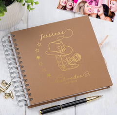 Personalised Last Rodeo Hen Night Multiple Colours Guest Book Scrapbook or Photo Album