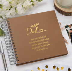 Personalised Dad Multiple Colours Scrapbook or Photo Album Gift With Sentiment