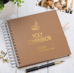 Personalised Communion Multiple Colour Scrapbook Guest Book or Photo Album Gift