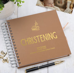 Personalised Christening Multiple Colour Scrapbook Guest Book or Photo Album Gift